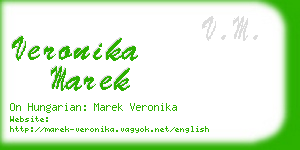 veronika marek business card